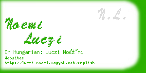 noemi luczi business card